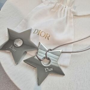 NEW 2× Dior Star Metal Tag DIY Bag Charm Gift Charm
